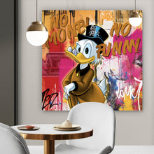 Lade das Bild in den Galerie-Viewer, Poster Dagobert no Money no funny Pop Art Quadrat
