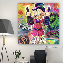 Lade das Bild in den Galerie-Viewer, Acrylglasbild Dagobert The World Is Yours Quadrat