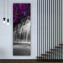 Lade das Bild in den Galerie-Viewer, Poster Deep Forest Waterfall Panorama Hoch