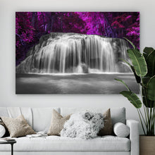 Lade das Bild in den Galerie-Viewer, Poster Deep Forest Waterfall Querformat