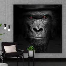 Lade das Bild in den Galerie-Viewer, Leinwandbild Der Affe fürs Grobe Quadrat