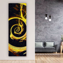 Lade das Bild in den Galerie-Viewer, Aluminiumbild Goldene Spirale Panorama Hoch