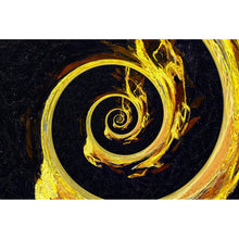 Lade das Bild in den Galerie-Viewer, Leinwandbild Goldene Spirale Querformat