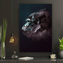 Lade das Bild in den Galerie-Viewer, Leinwandbild Digital Art Affenkopf Hochformat