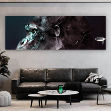 Lade das Bild in den Galerie-Viewer, Spannrahmenbild Digital Art Affenkopf Panorama