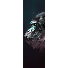 Lade das Bild in den Galerie-Viewer, Leinwandbild Digital Art Affenkopf Panorama Hoch