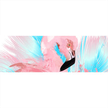 Lade das Bild in den Galerie-Viewer, Leinwandbild Digital Art Flamingo Panorama