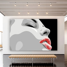 Lade das Bild in den Galerie-Viewer, Acrylglasbild Digital Art Frauen Gesicht Querformat