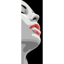 Lade das Bild in den Galerie-Viewer, Aluminiumbild Digital Art Frauen Gesicht Panorama Hoch