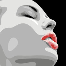 Lade das Bild in den Galerie-Viewer, Spannrahmenbild Digital Art Frauen Gesicht Quadrat