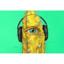 Lade das Bild in den Galerie-Viewer, Aluminiumbild Digital Art Kaktus Querformat