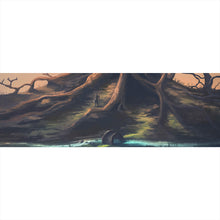 Lade das Bild in den Galerie-Viewer, Aluminiumbild gebürstet Digital Art Natur Szene Panorama