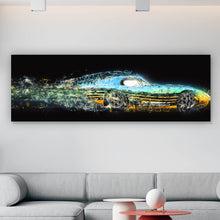 Lade das Bild in den Galerie-Viewer, Leinwandbild Digital Art Rennwagen Panorama
