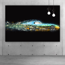 Lade das Bild in den Galerie-Viewer, Leinwandbild Digital Art Rennwagen Querformat