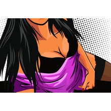 Lade das Bild in den Galerie-Viewer, Spannrahmenbild Sexy Girl Pop Art Querformat