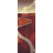 Lade das Bild in den Galerie-Viewer, Acrylglasbild Digitale Malerei einer kurvigen Straße Panorama Hoch