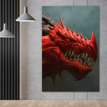 Lade das Bild in den Galerie-Viewer, Acrylglasbild Drache Digital Art Hochformat