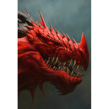 Lade das Bild in den Galerie-Viewer, Aluminiumbild Drache Digital Art Hochformat