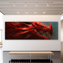 Lade das Bild in den Galerie-Viewer, Acrylglasbild Drache Digital Art Panorama