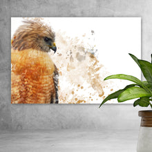 Lade das Bild in den Galerie-Viewer, Acrylglasbild Falke Aquarell Querformat