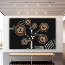 Lade das Bild in den Galerie-Viewer, Poster Dotwork Baum Querformat