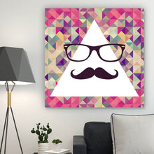Lade das Bild in den Galerie-Viewer, Poster Dreieck mit Bart Quadrat