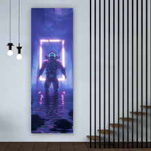 Lade das Bild in den Galerie-Viewer, Poster Dschungelastronaut Neon Panorama Hoch