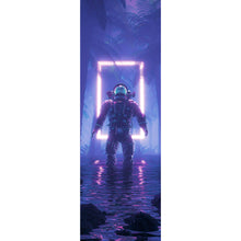 Lade das Bild in den Galerie-Viewer, Poster Dschungelastronaut Neon Panorama Hoch
