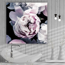 Lade das Bild in den Galerie-Viewer, Leinwandbild Edle Pfingstrosen Quadrat