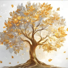 Lade das Bild in den Galerie-Viewer, Aluminiumbild Edler Goldener Baum Quadrat