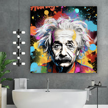 Lade das Bild in den Galerie-Viewer, Poster Einstein Always Thinking Pop Art Quadrat
