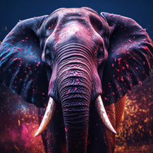 Lade das Bild in den Galerie-Viewer, Poster Elefant Digital Art Quadrat