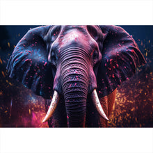 Lade das Bild in den Galerie-Viewer, Poster Elefant Digital Art Querformat