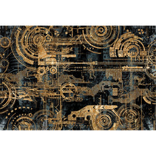 Lade das Bild in den Galerie-Viewer, Leinwandbild Elektronische Zeichnung Querformat