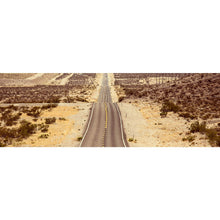 Lade das Bild in den Galerie-Viewer, Aluminiumbild Endlose Strasse in Amerika Panorama