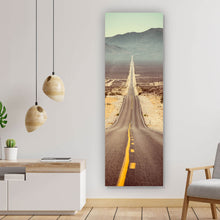 Lade das Bild in den Galerie-Viewer, Aluminiumbild Endlose Strasse in Amerika Panorama Hoch