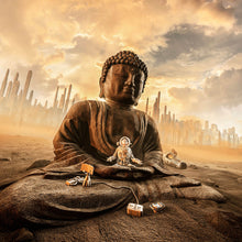 Lade das Bild in den Galerie-Viewer, Poster Endzeit Buddha Quadrat