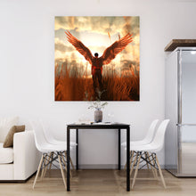 Lade das Bild in den Galerie-Viewer, Leinwandbild Engel Quadrat