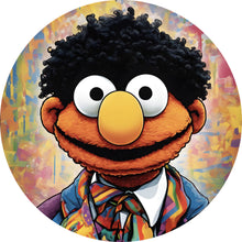 Lade das Bild in den Galerie-Viewer, Aluminiumbild gebürstet Erny Portrait Modern Art Kreis