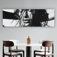 Lade das Bild in den Galerie-Viewer, Poster Erotische Frau Zeichenstil Vintage Panorama