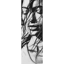 Lade das Bild in den Galerie-Viewer, Acrylglasbild Erotische Frau Zeichenstil Vintage Panorama Hoch