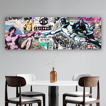 Lade das Bild in den Galerie-Viewer, Leinwandbild Erschaffung der Welt Pop Art Panorama