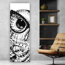 Lade das Bild in den Galerie-Viewer, Poster Eule im Zeichenstil Panorama Hoch