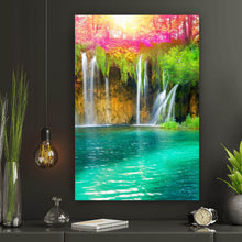 Lade das Bild in den Galerie-Viewer, Poster Exotischer Wasserfall Hochformat