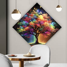 Lade das Bild in den Galerie-Viewer, Poster Fantasie Baum in knalligen Farben Raute
