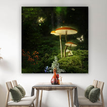 Lade das Bild in den Galerie-Viewer, Poster Fantasie Pilze Quadrat