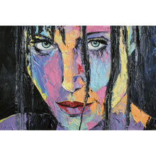 Lade das Bild in den Galerie-Viewer, Poster Fantasie Portrait eines Mädchens Querformat