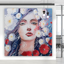 Lade das Bild in den Galerie-Viewer, Poster Fantasie Portrait einer Frau Quadrat