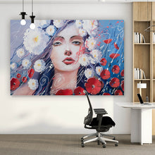 Lade das Bild in den Galerie-Viewer, Poster Fantasie Portrait einer Frau Querformat