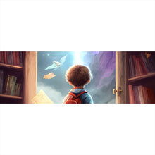 Lade das Bild in den Galerie-Viewer, Poster Fantasiereise Junge Digital Art Panorama
